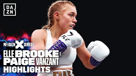 Elle Brooke vs Paige VanZant tale of the tape ahead of leaked。